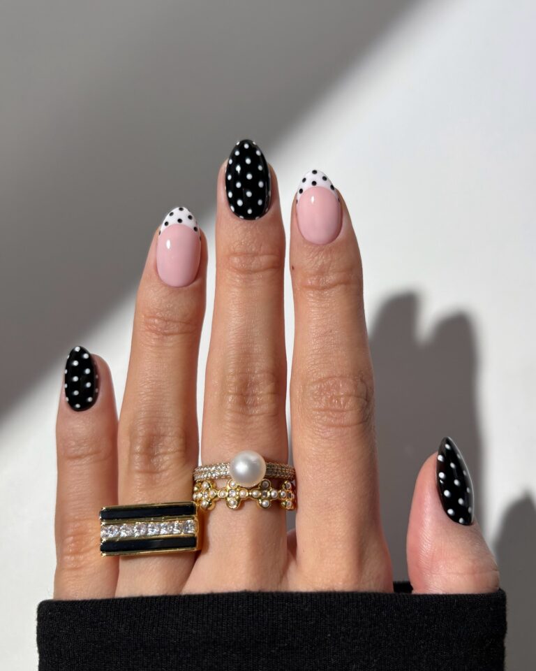 27 Polka Dot Nail Art Looks That Make Every Outfit Pop
